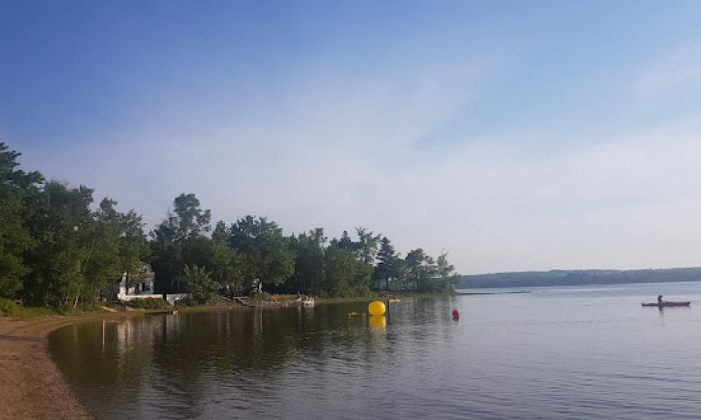shot of the water at lake george family campground