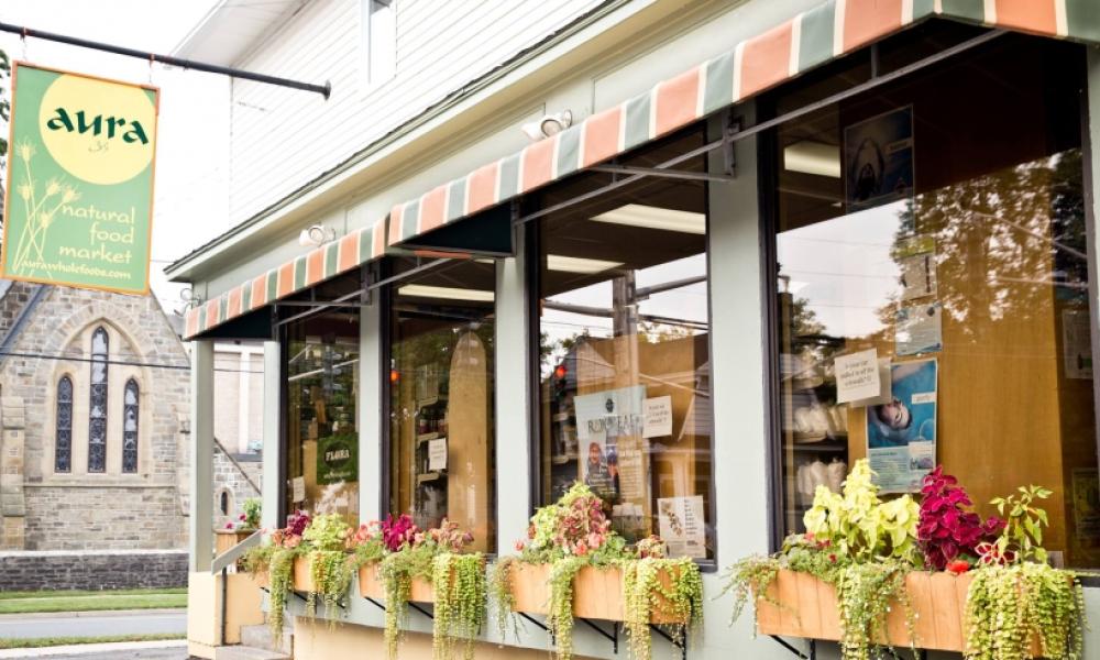 exterior shot of Aura Whole Foods